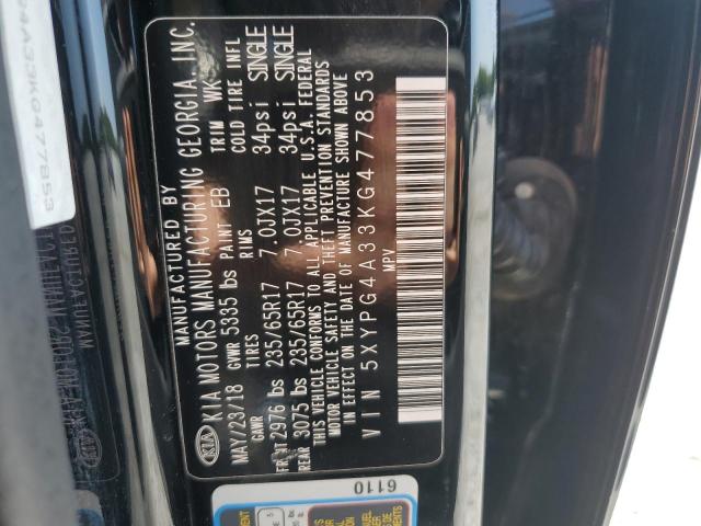 5XYPG4A33KG477853 KIA SORENTO L