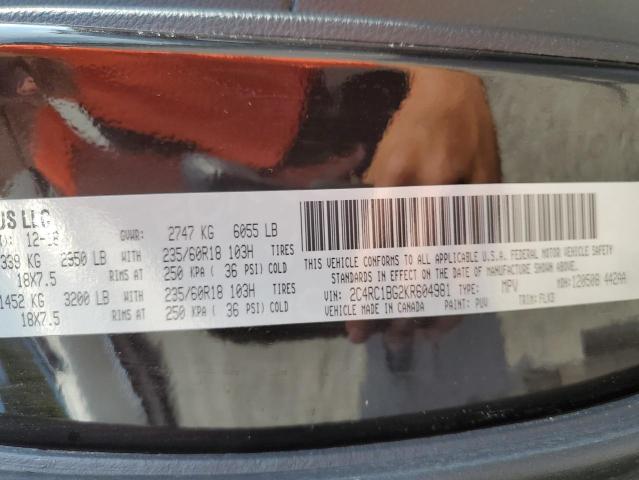 2C4RC1BG2KR604981 Chrysler PACIFICA T