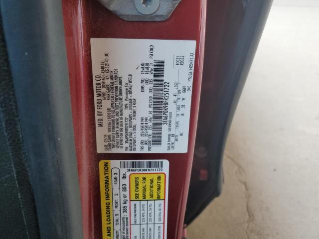 3FA6P0K98FR251722 Ford FUSION TIT