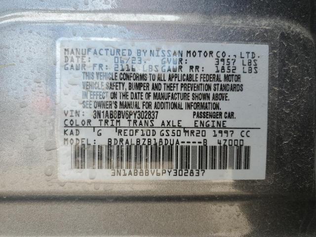 3N1AB8BV6PY302837 Nissan SENTRA S
