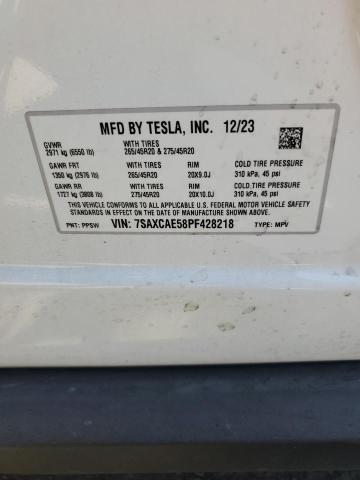 7SAXCAE58PF428218 Tesla MODEL X