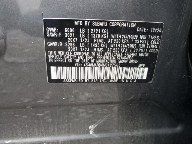 4S4WMARD8M3427565 Subaru ASCENT TOU