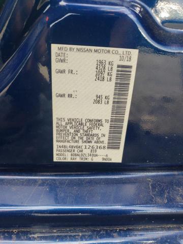 1N4BL4BV6KC126368 Nissan ALTIMA S