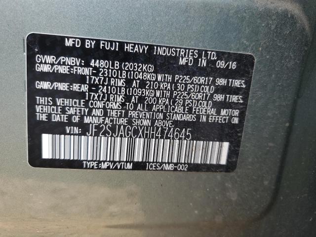 JF2SJAGCXHH474645 Subaru FORESTER 2
