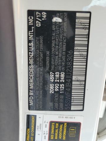 55SWF4JB4JU238306 Mercedes-Benz C 300
