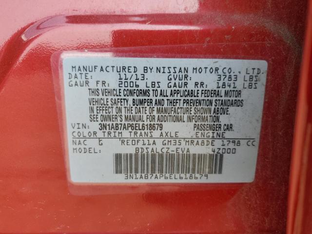 3N1AB7AP6EL618679 Nissan SENTRA S