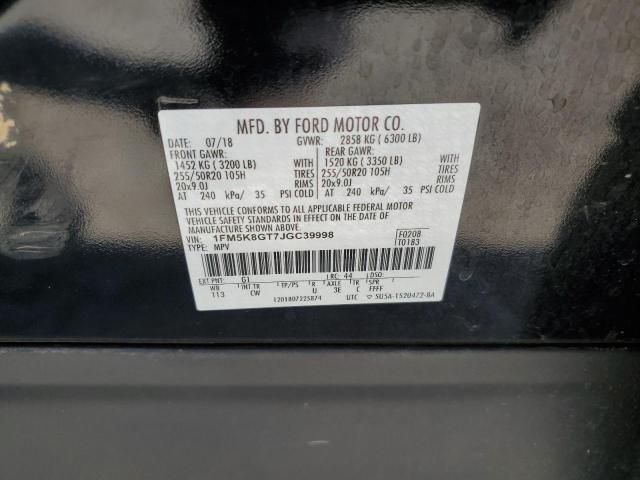 1FM5K8GT7JGC39998 Ford EXPLORER S