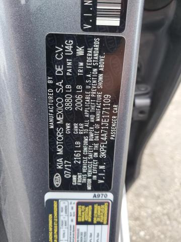 3KPFL4A71JE171109 KIA FORTE LX