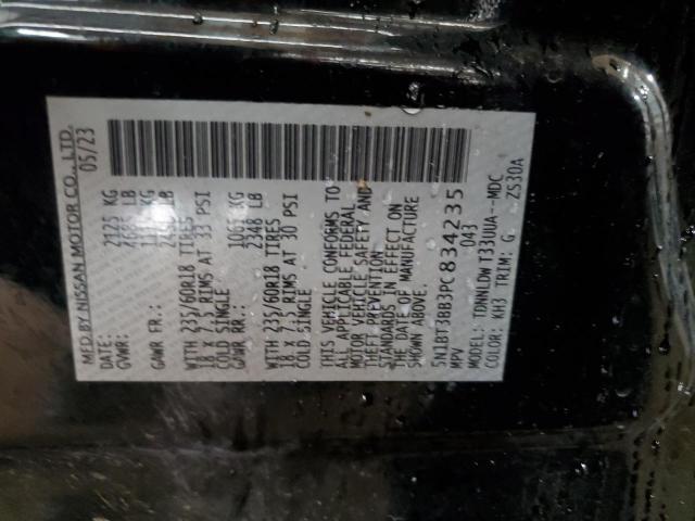 5N1BT3BB3PC834235 Nissan ROGUE SV