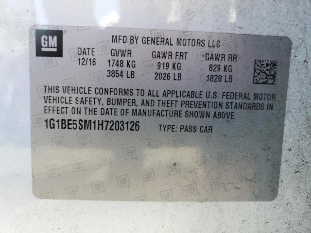 1G1BE5SM1H7203126 Chevrolet CRUZE LT
