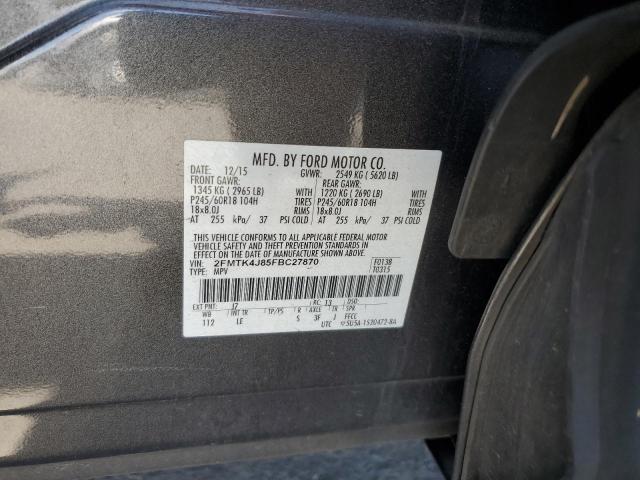 2FMTK4J85FBC27870 Ford EDGE SEL