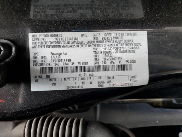 1FADP3F27FL324583 Ford FOCUS SE