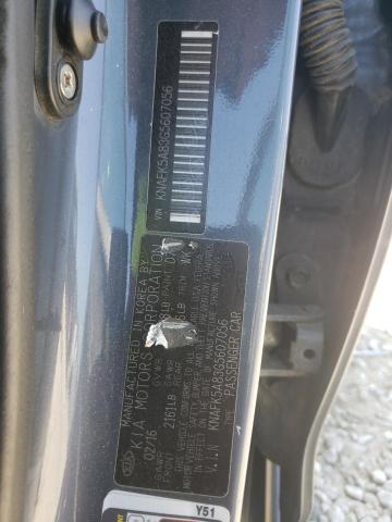 KNAFK5A83G5607056 KIA FORTE LX
