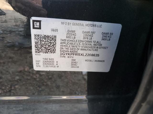 1GYKPFRSXLZ208635 Cadillac XT6 PLATIN