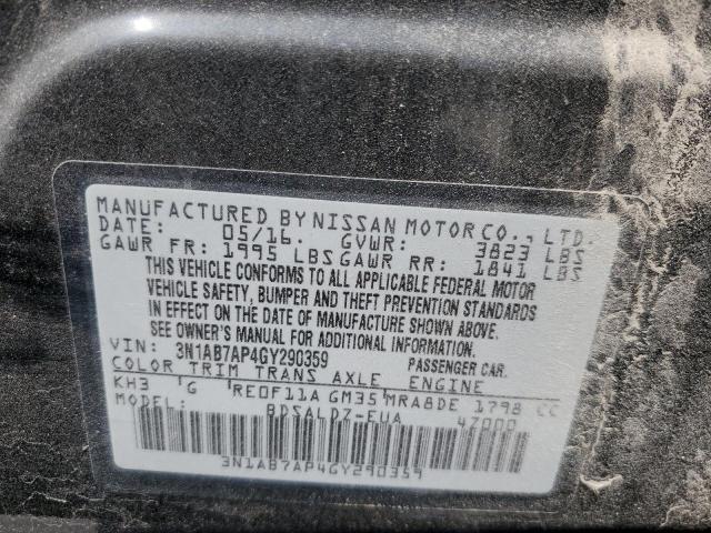 3N1AB7AP4GY290359 Nissan SENTRA S