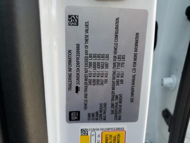 1GNSKSKD9PR338668 Chevrolet TAHOE K150