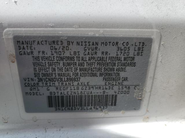 2020 NISSAN VERSA S 3N1CN8DV3LL896937  68850854