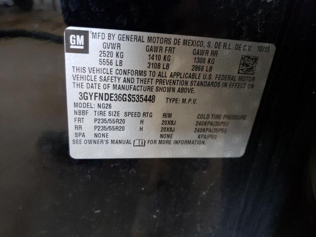 3GYFNDE36GS535448 Cadillac SRX PREMIU