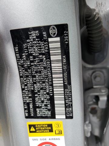 4T4BF1FK0GR543083 Toyota CAMRY LE