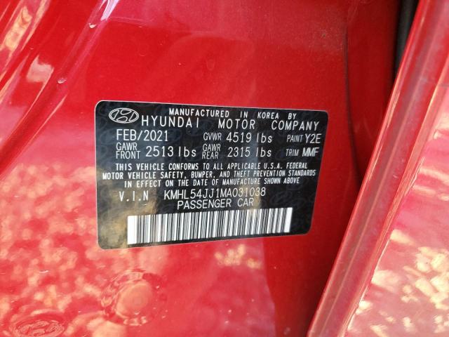KMHL54JJ1MA031038 Hyundai SONATA HYB