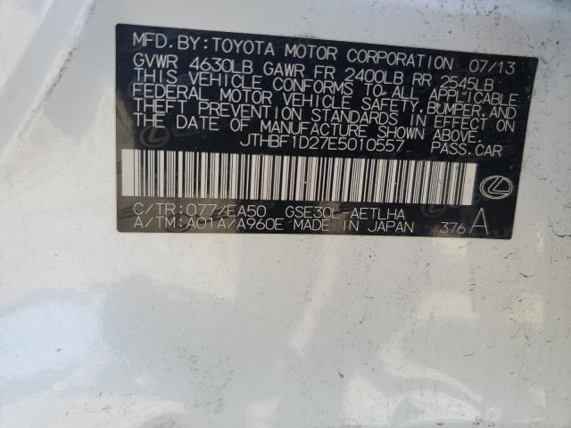 JTHBF1D27E5010557 Lexus IS 250