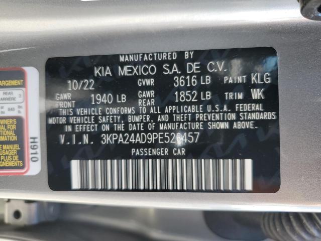 3KPA24AD9PE526457 KIA RIO LX
