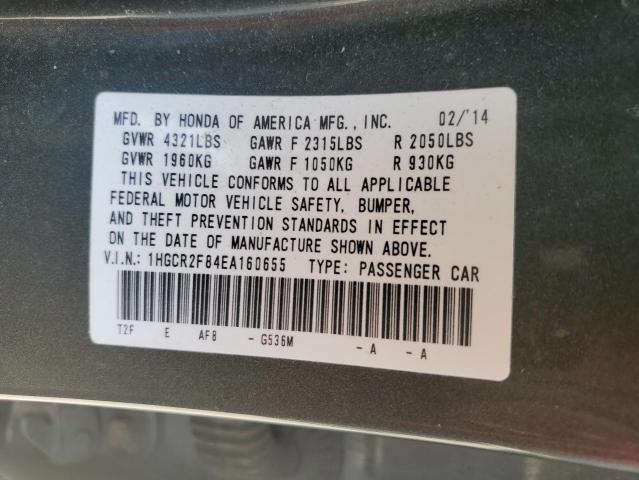 1HGCR2F84EA160655 Honda ACCORD EXL