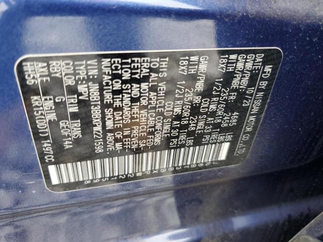 JN8BT3BBXPW221598 Nissan ROGUE SV
