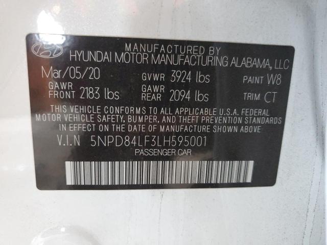 5NPD84LF3LH595001 Hyundai ELANTRA SE