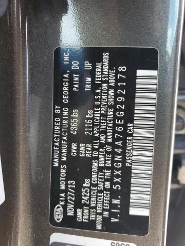 5XXGN4A76EG292178 KIA OPTIMA EX