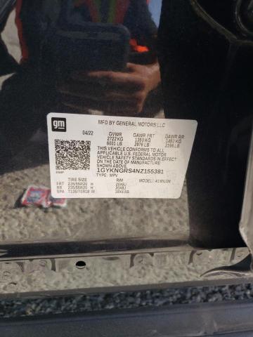 1GYKNGRS4NZ155381 Cadillac Xt5 Sport