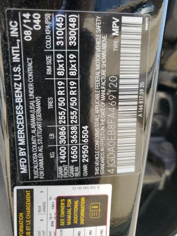 4JGDA0EB8FA469120 Mercedes-Benz Ml 250 Blu