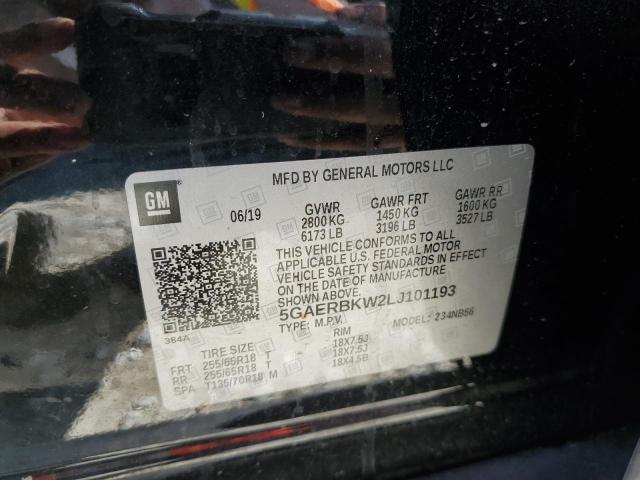 5GAERBKW2LJ101193 Buick ENCLAVE ES