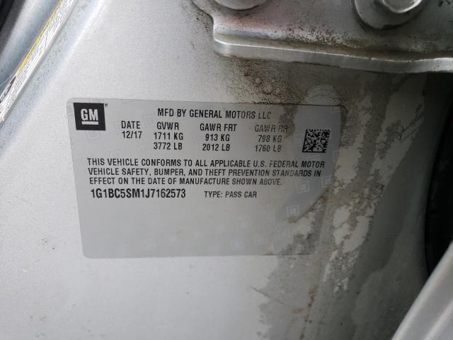 1G1BC5SM1J7162573 Chevrolet le2 -di: direct injection, vvt: variable valve timing, gen, alum