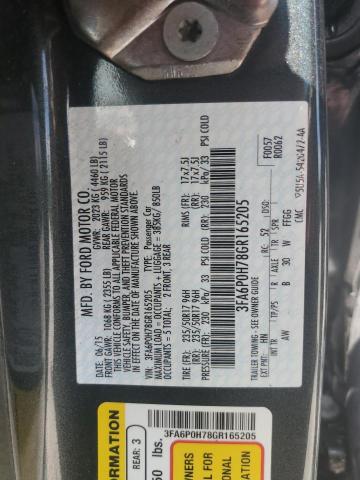3FA6P0H78GR165205 Ford FUSION SE