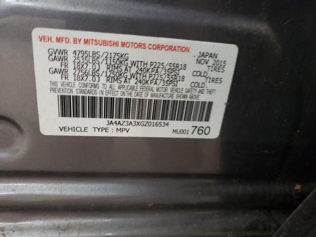 JA4AZ3A3XGZ016534 Mitsubishi Outlander