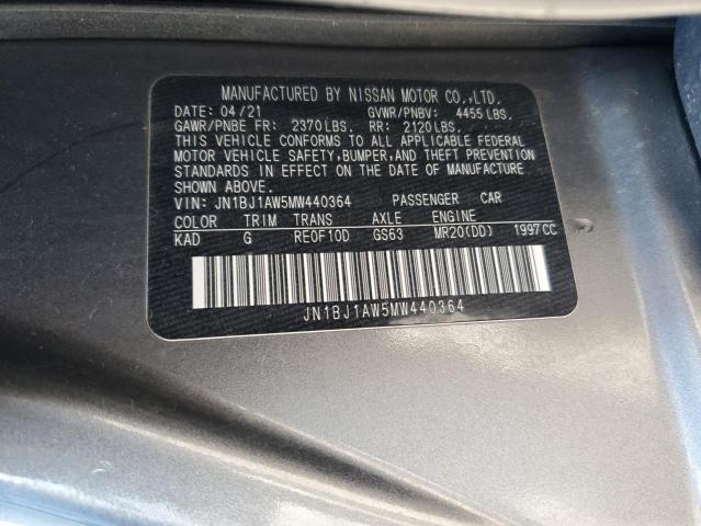 JN1BJ1AW5MW440364 Nissan ROGUE SPOR