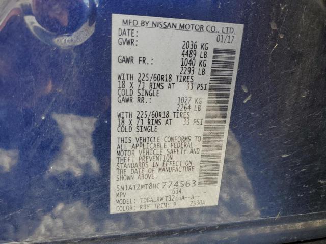 5N1AT2MT8HC774563 Nissan ROGUE S