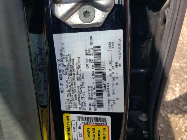3FA6P0SU0HR151900 Ford FUSION TIT