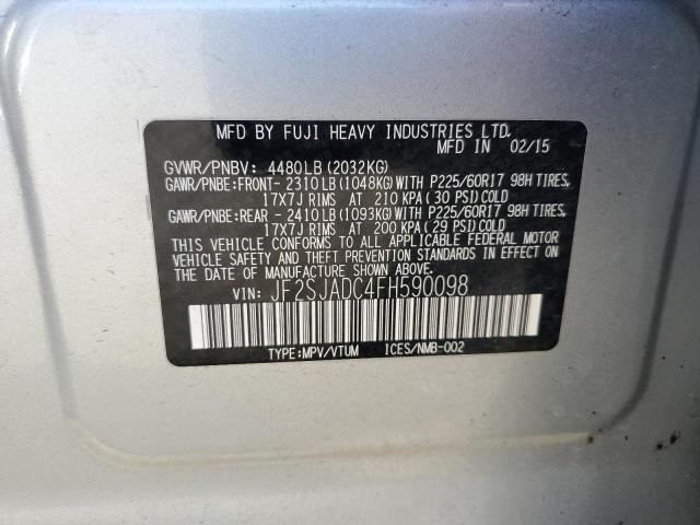 JF2SJADC4FH590098 Subaru FORESTER 2