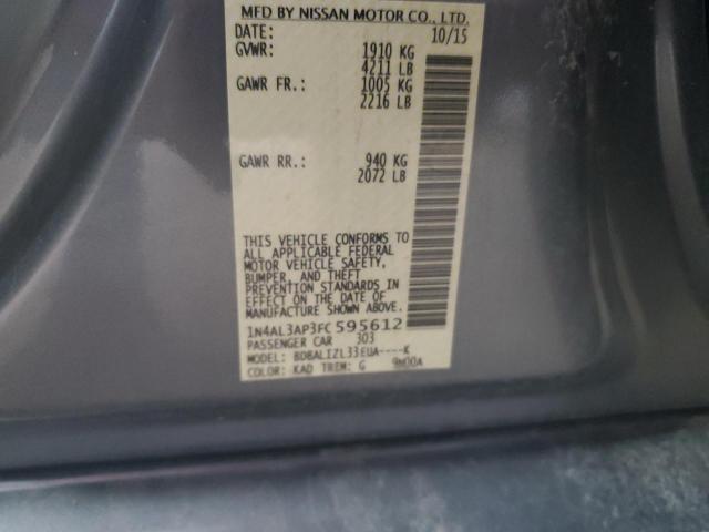 1N4AL3AP3FC595612 Nissan Altima 4d