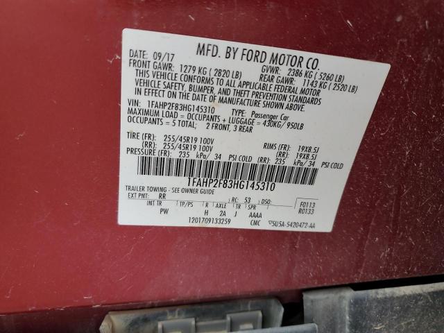 1FAHP2F83HG145310 Ford TAURUS LIM