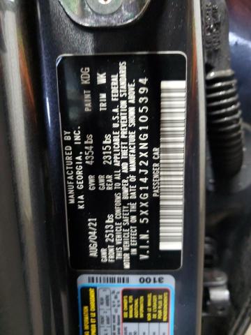5XXG14J2XNG105394 KIA K5 LXS
