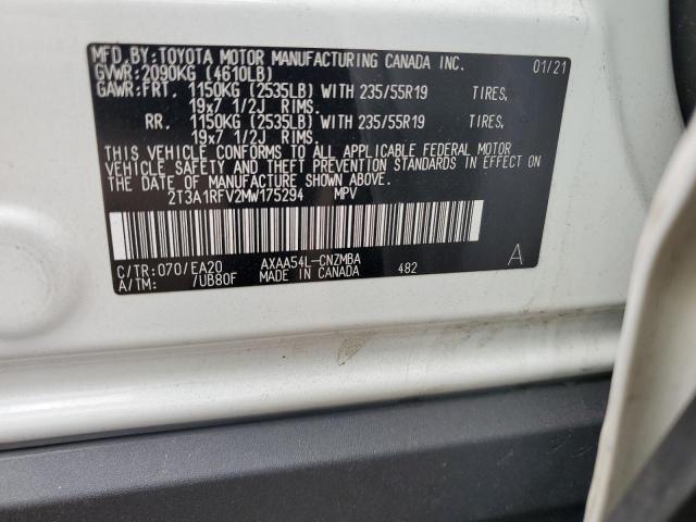 2T3A1RFV2MW175294 Toyota RAV4 XLE P