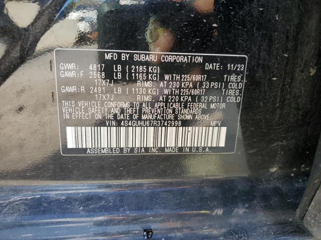 4S4GUHU67R3742998 Subaru Crosstrek