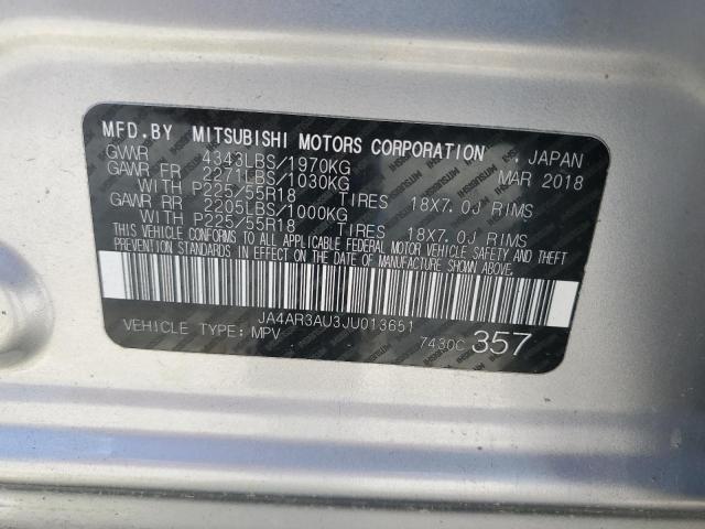 JA4AR3AU3JU013651 Mitsubishi Outlander