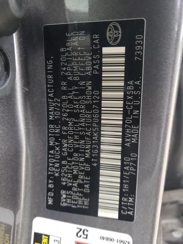 4T1G31AK5PU607120 Toyota Camry Se N