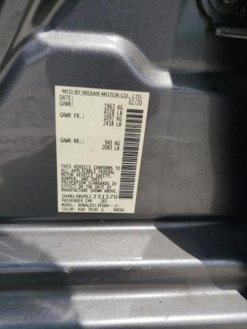 1N4BL4BV9LC231570 Nissan ALTIMA S