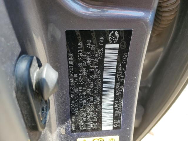 58ABK1GG6GU029425 Lexus ES 350