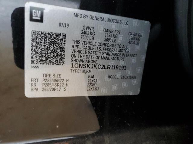 1GNSKJKC2LR119191 Chevrolet SUBURBAN K